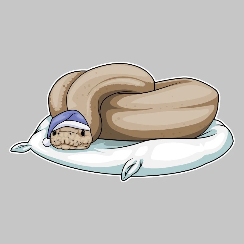 Oreiller de couchage serpent