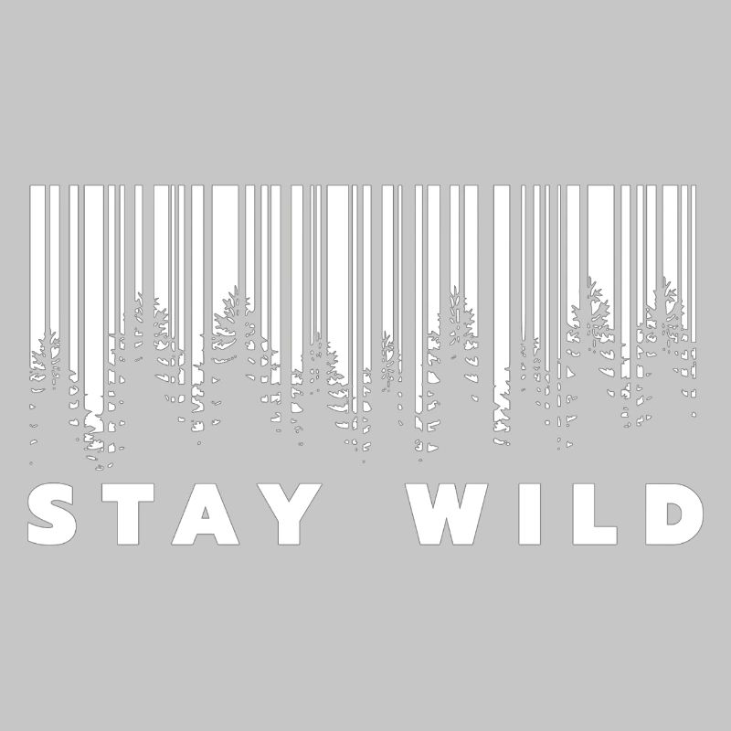 Stay Wild Forest Barcode 