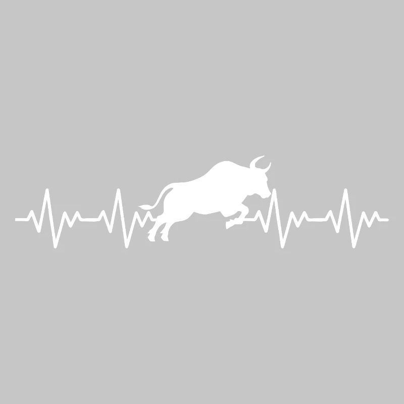Stier Spanien Spanisch EKG Herzschlag