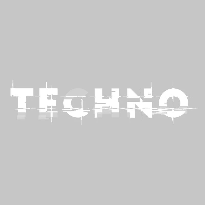 Techno design glitch, pour DJ EDM Techno House