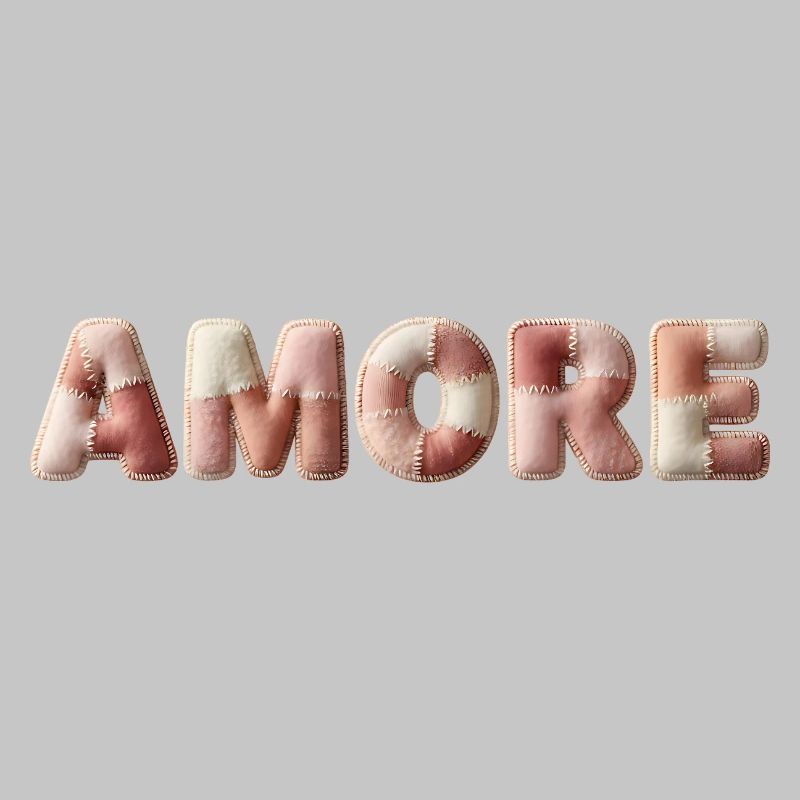 Amore Plüschstich Patchwork Geschenk