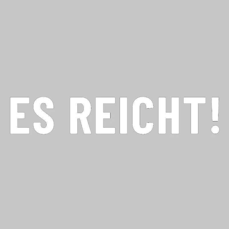 Enough! Enough is enough !