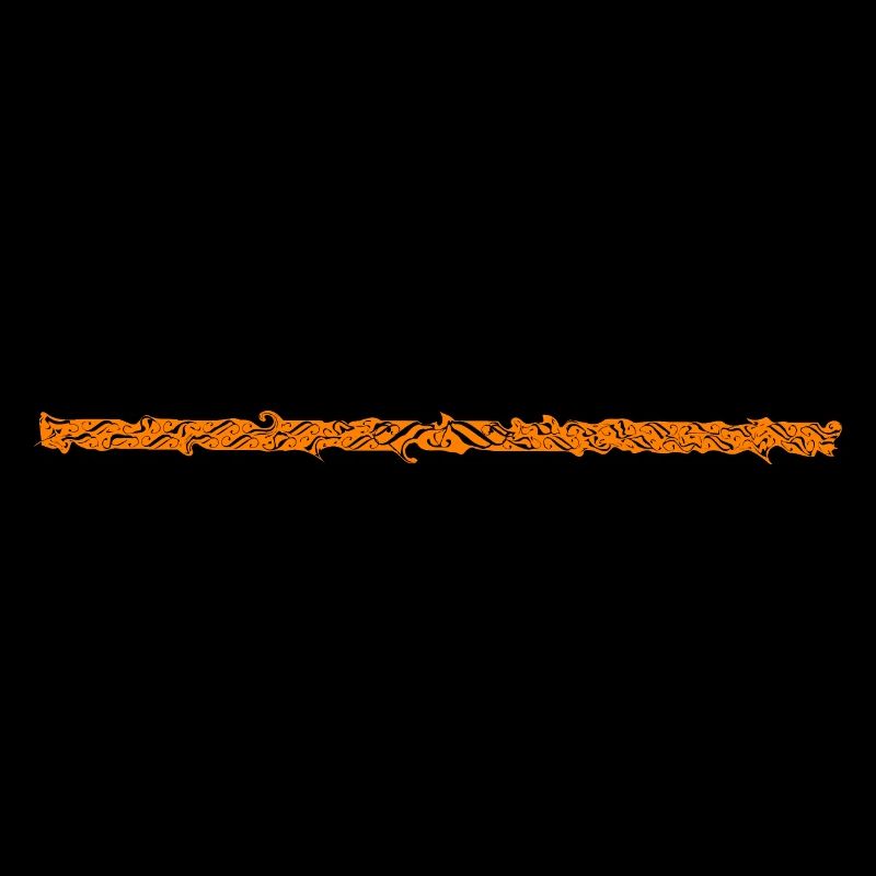 barre orange tourbillonnante orange