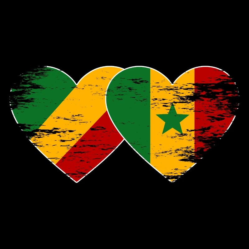 Kongo Senegal Flagge used
