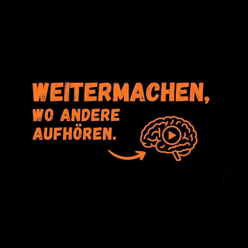 Weitermachen Spruch Gehirn-Icon