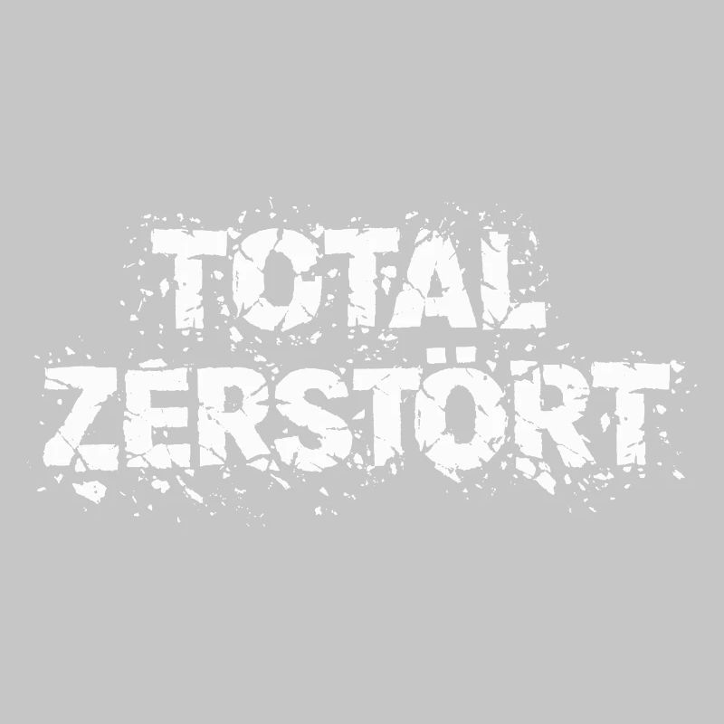 Totalement détruit - Déclaration de conception grunge