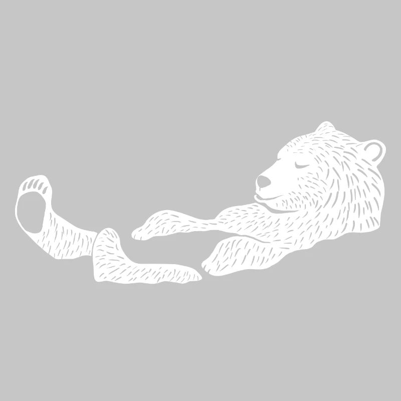 Eisbär, der Schwimmer
