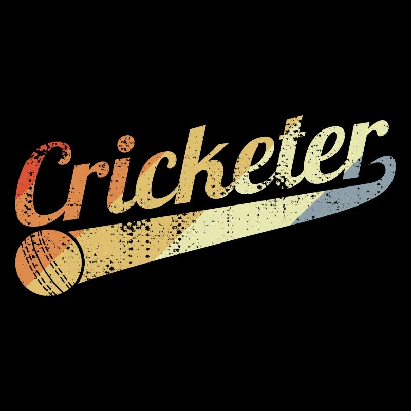 Retro Kricketspieler