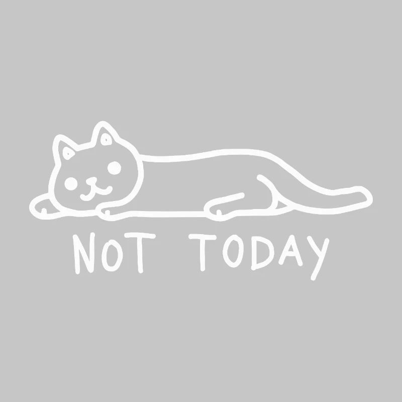 Cat Not Today I don't feel like it