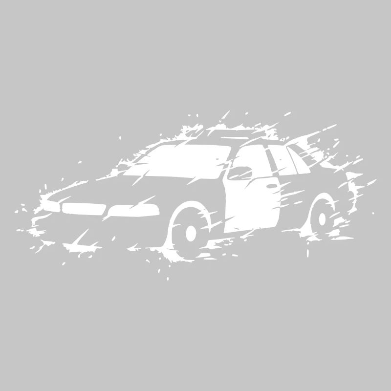 Police Car Action Explosion Vector