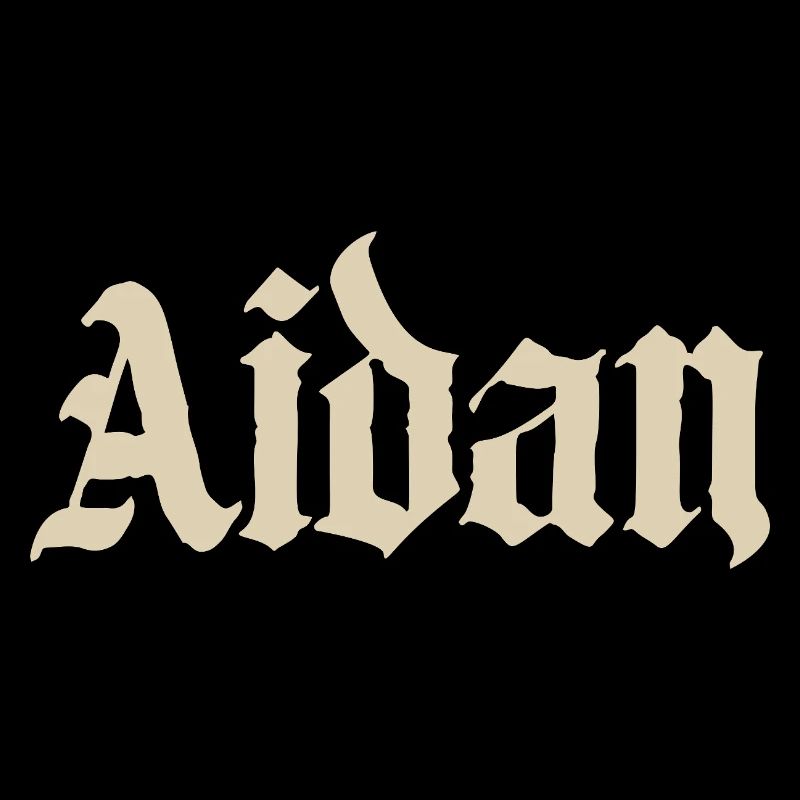 Aidan Gothic Name Design