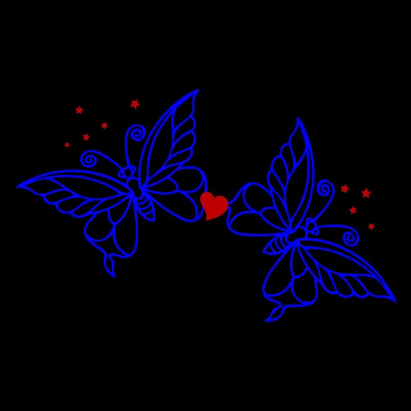 Schmetterlinge mit Herz