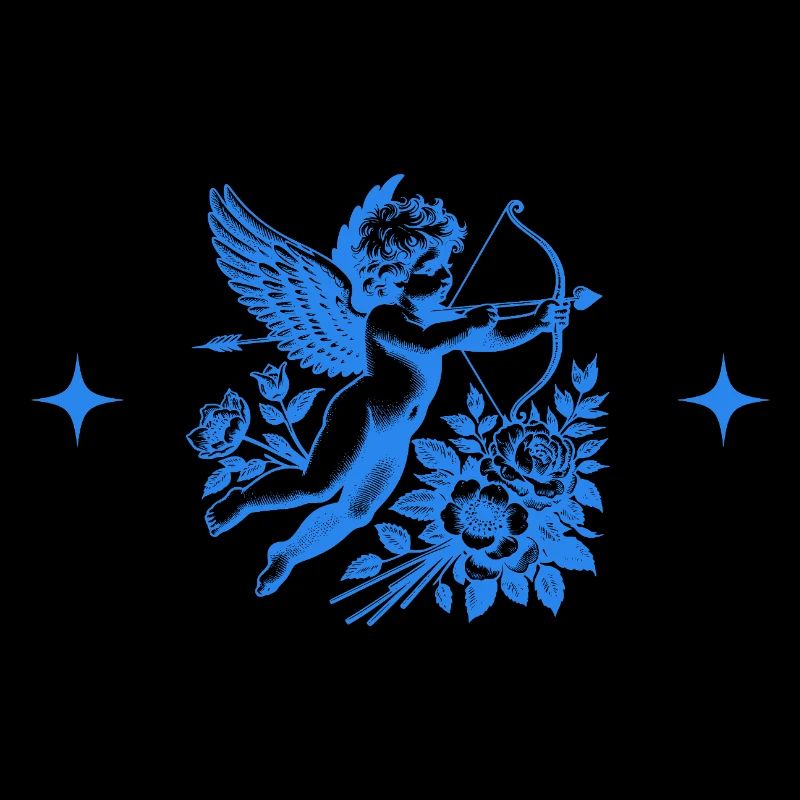 Blue Flower Cupid