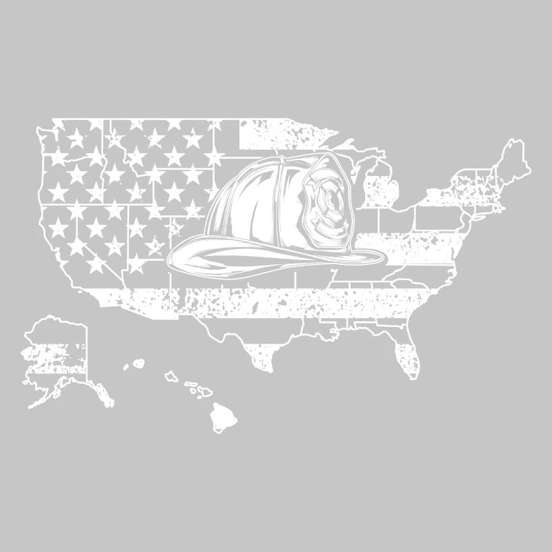 Silhouette de surfeur sur le drapeau américain