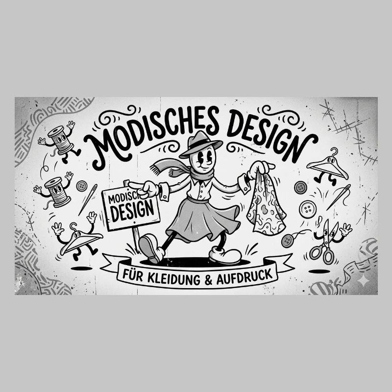 Nähkunst Modedesign Comic