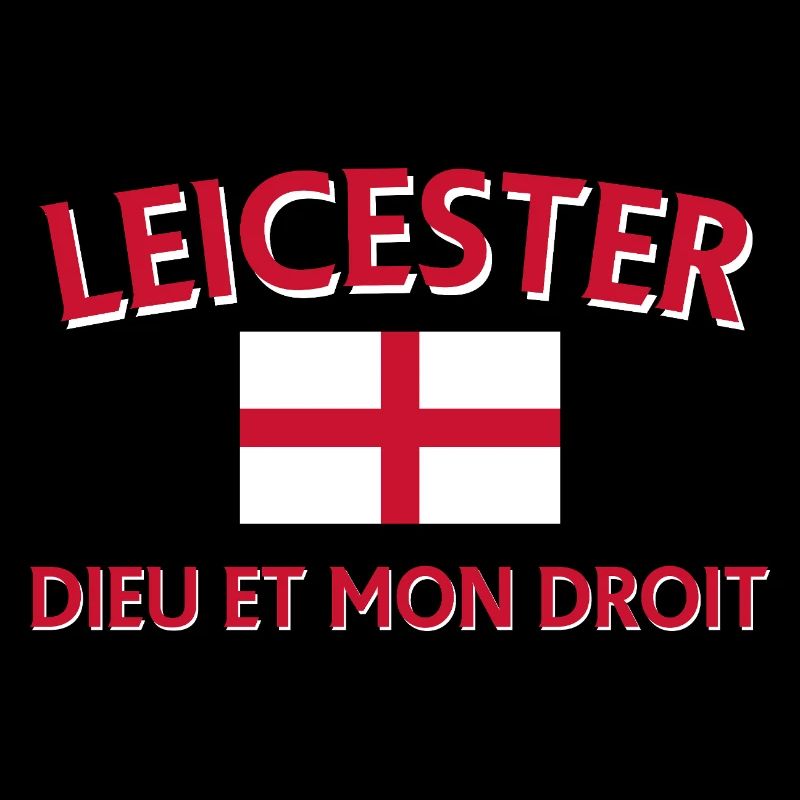 Leicester Angleterre Drapeau et devise