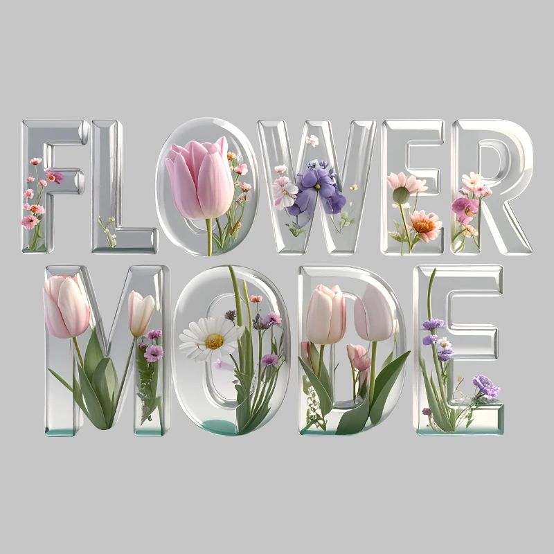 MODE FLEUR – Des lettres 3D pleines de fleurs