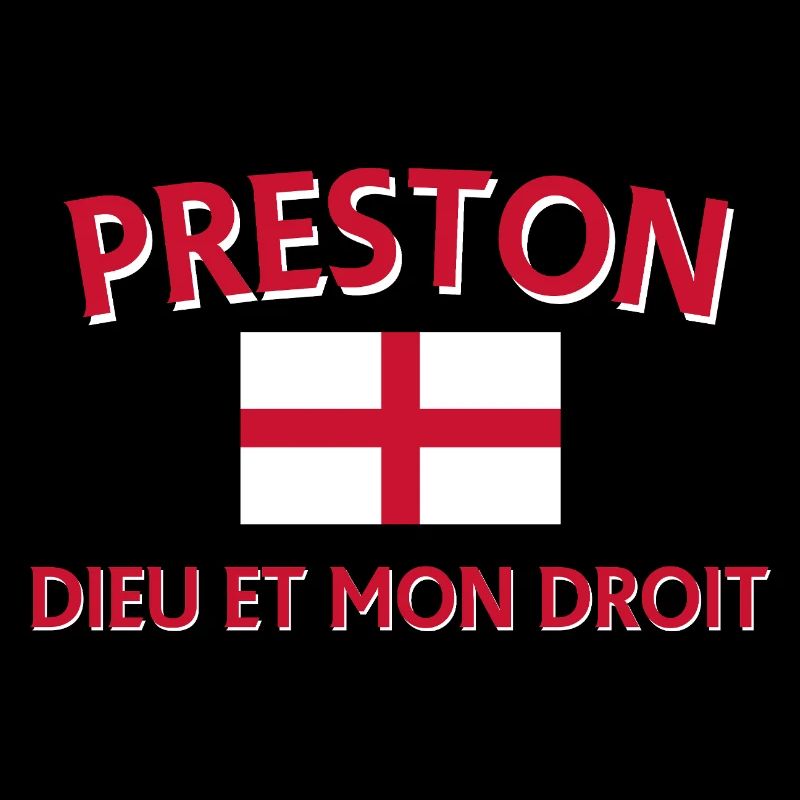Écusson Preston Angleterre avec devise