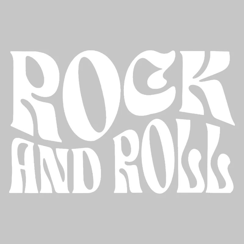 Retro Rock Typographic Print