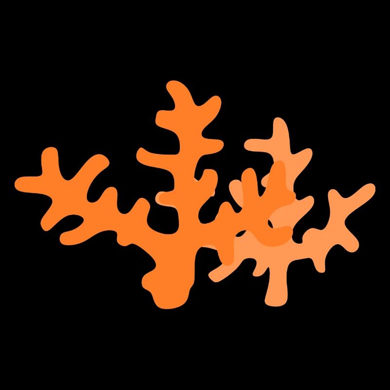 Orange Coral Reef Abstract