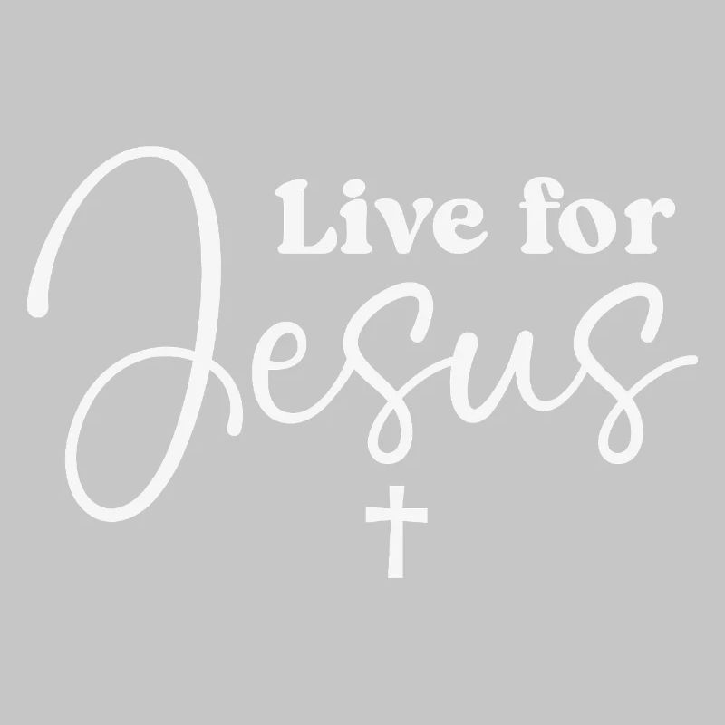 Live for Jesus Script Typography