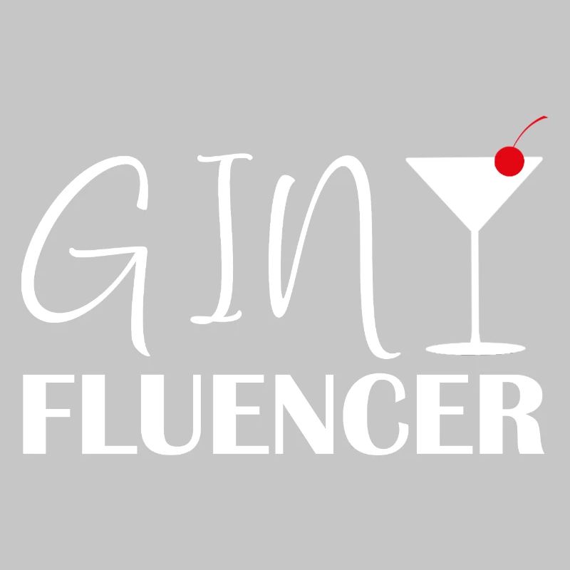 Ginfluencer Gin Statement Gin Drinker Saying