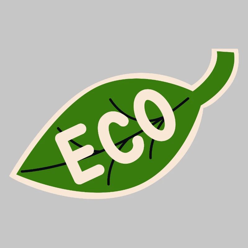 Eco Leaf Emblem - Minimal Nature
