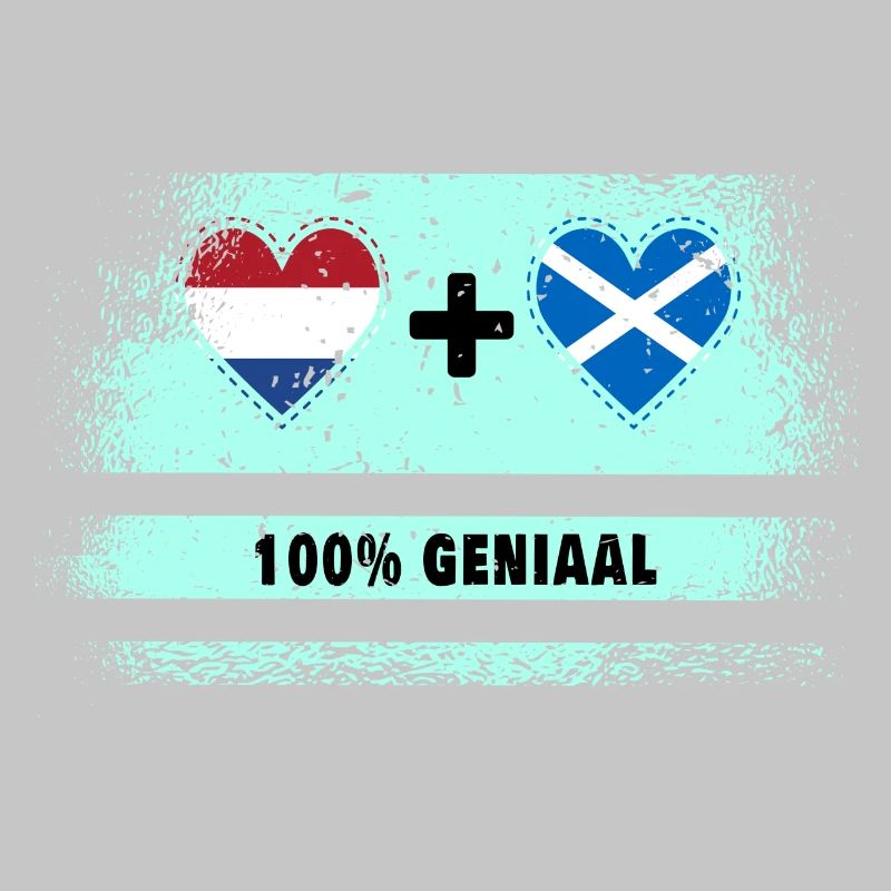 Ecosse et Pays-Bas 100% Genius flag