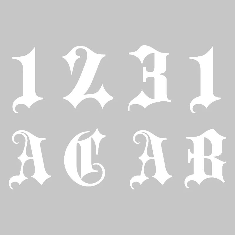 Gothic Monogramm 1231