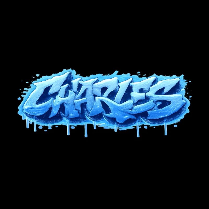 Graffiti  Charles Prénom cadeau idéal imprimable 