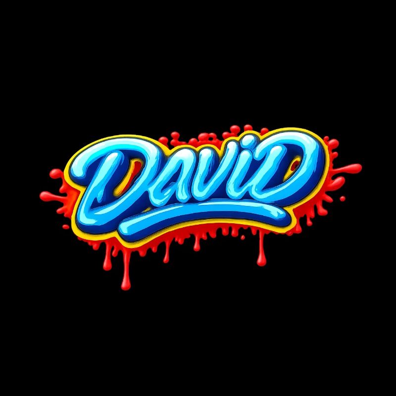 GRAFFITI NAME DAVID  FOR  PERFECT GIFT PRINTABLE 