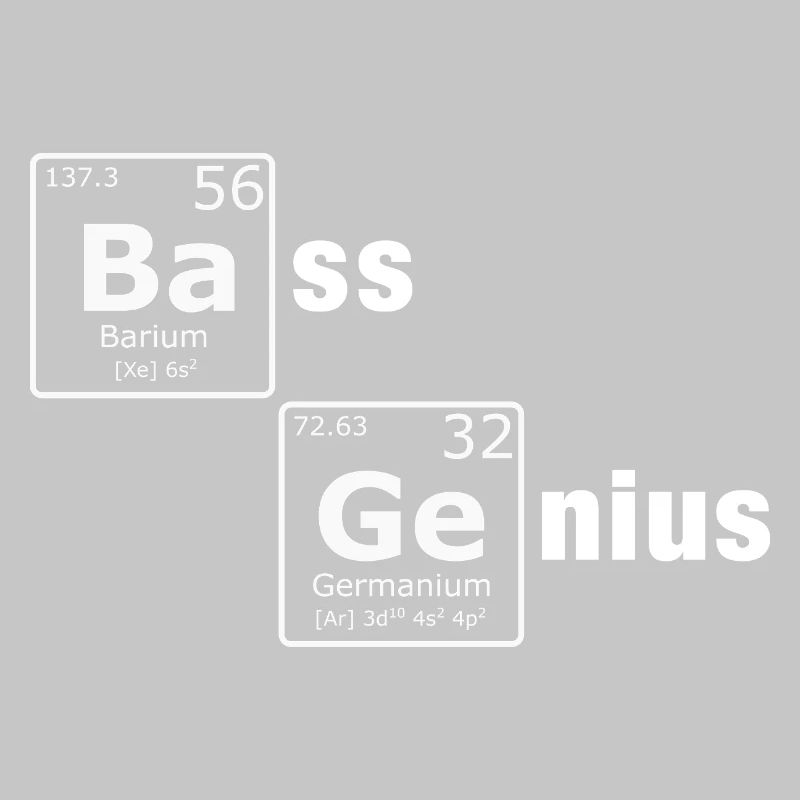 Génie de la basse Tableau périodique Éléments PSE Nerd