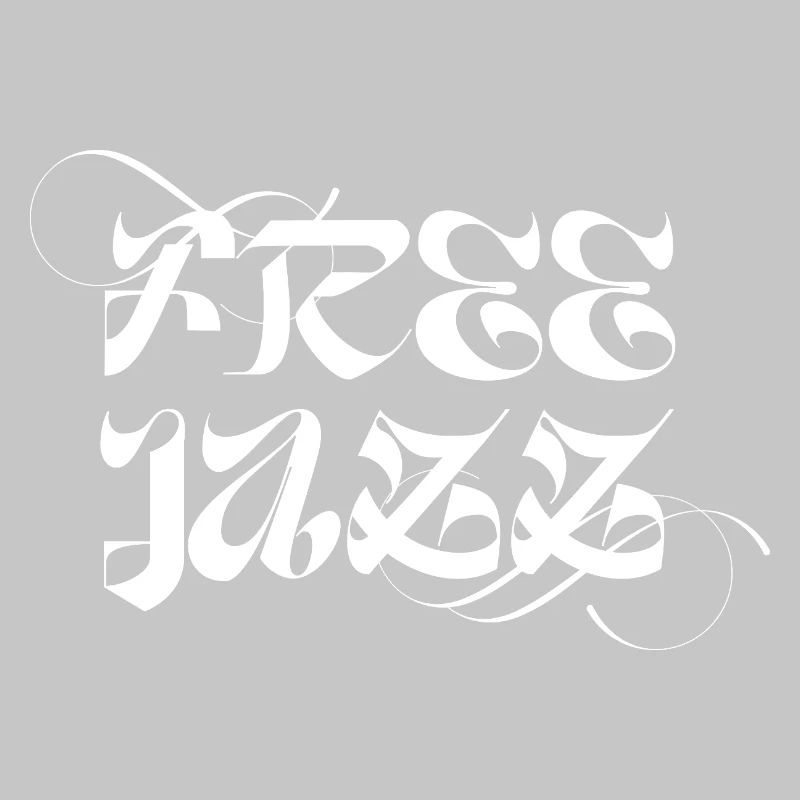 Conception typographique de jazz libre