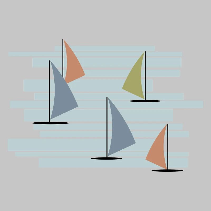 Abstrakte Windsurfer