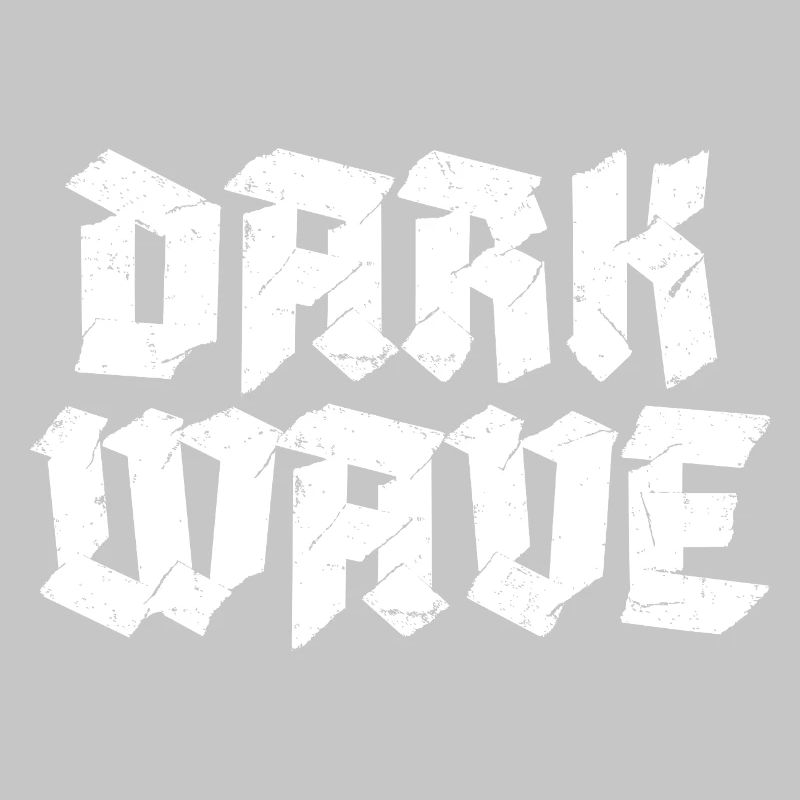 Dark Wave typography logo design
