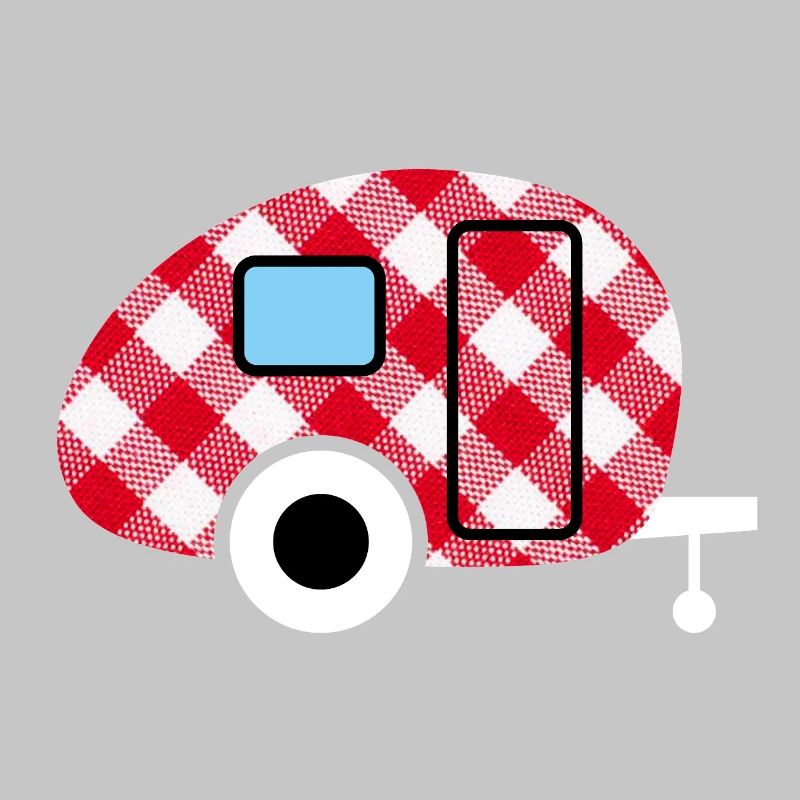 Caravan Caravan Checkered Check Pattern Camping Fan