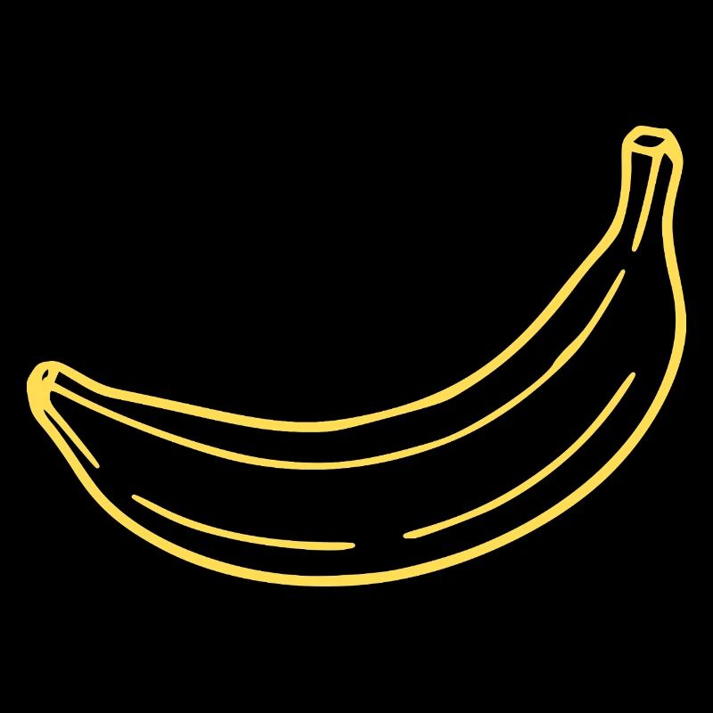 gelbe Banane minimal Geschenk minimalistisch 