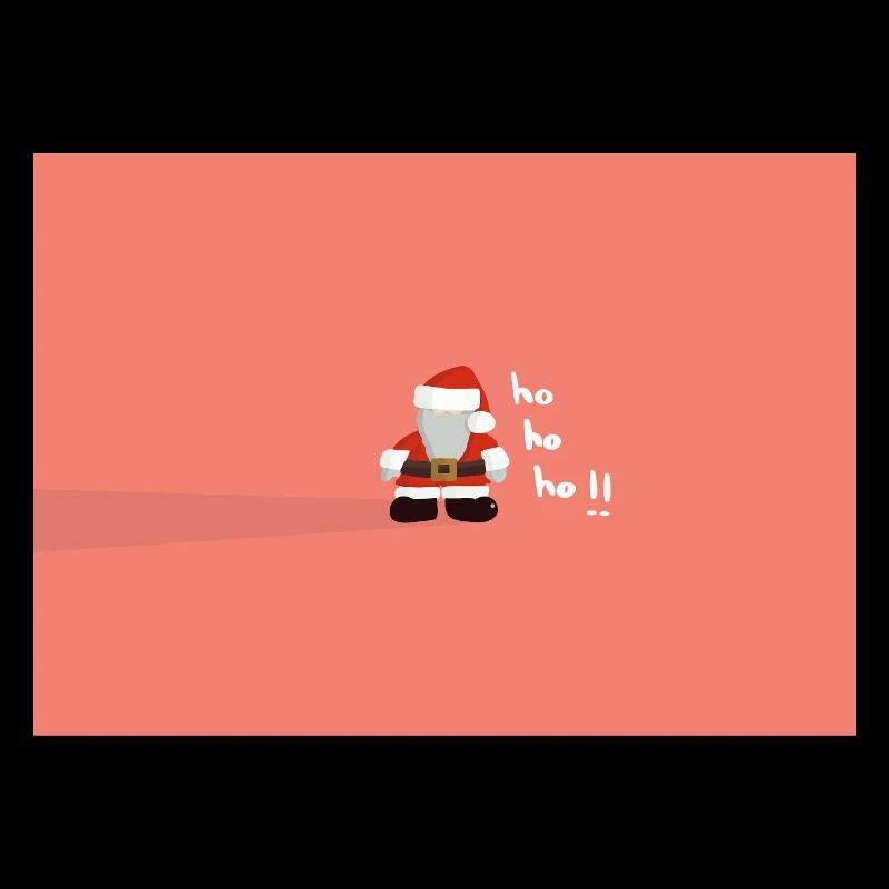 Weihnachtsmann Schattenwurf