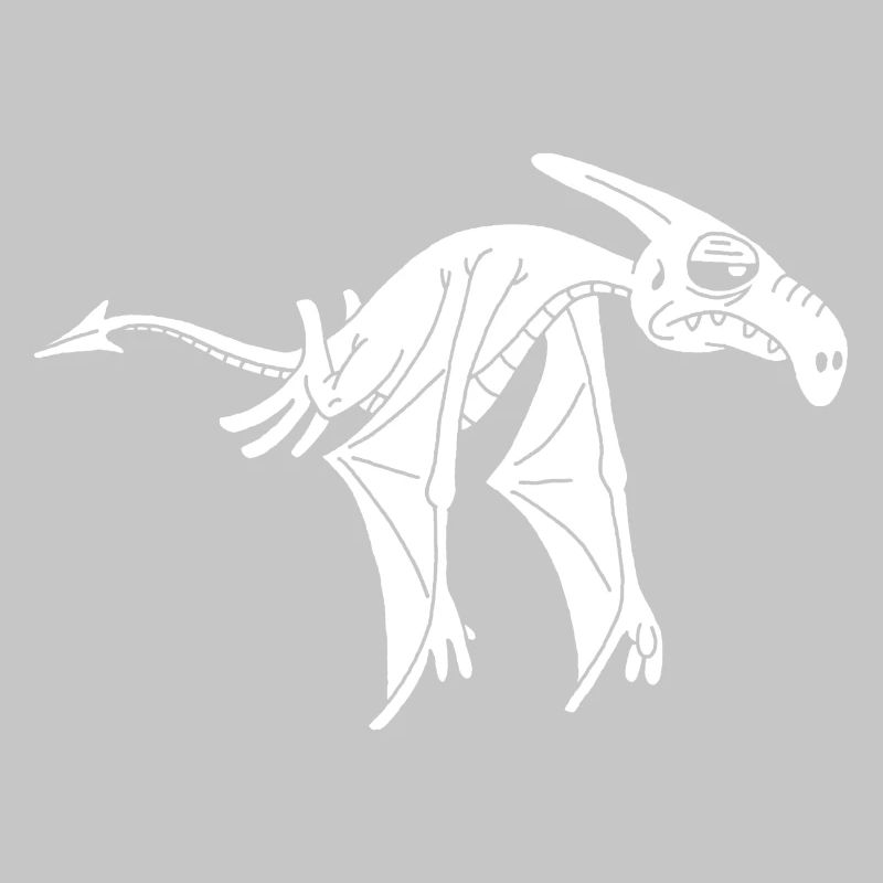 White Flying Dinosaur