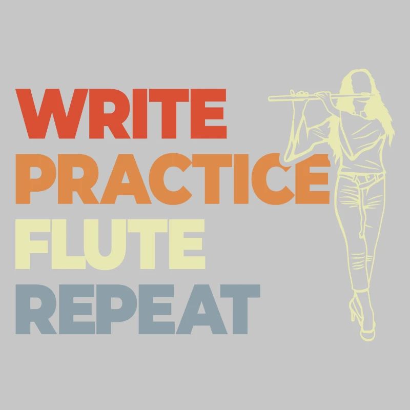 Write Practice Flute Repeat