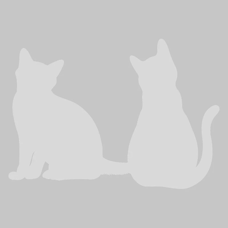 Chats dos à dos Design