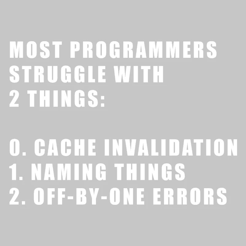 2 hard things in computer science programmer