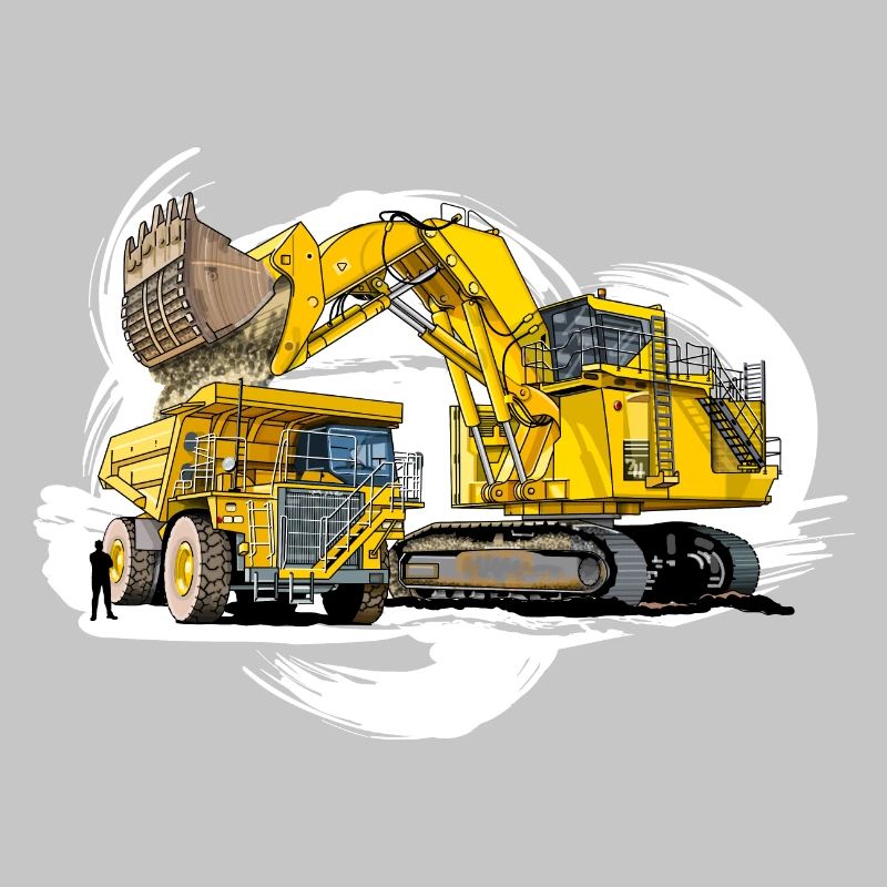 Méga machines sur le chantier