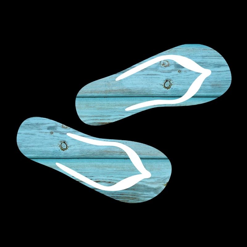 Latschen Flip Flops Urlaub Holz Bretter cool