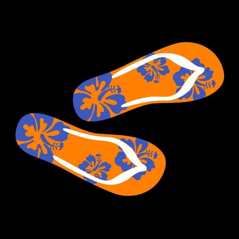 Slippers Hawaii Flip Flops Holiday Summer Flower Fun