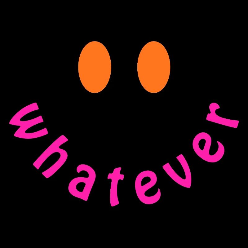 Whatever Smile - Design drôle de déclaration Y2K