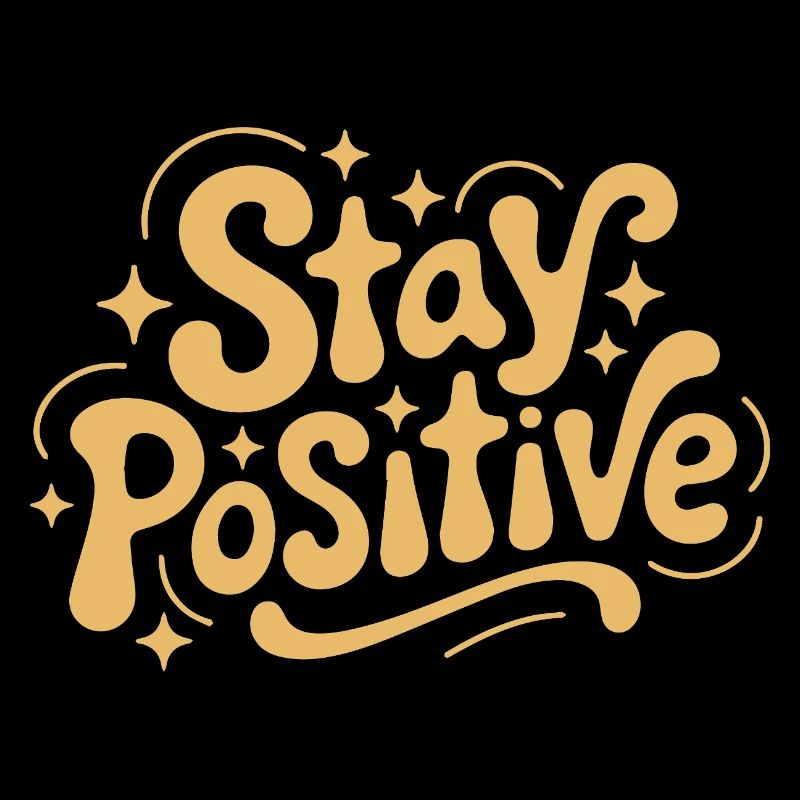 Bleib positiv, Retro Doodle