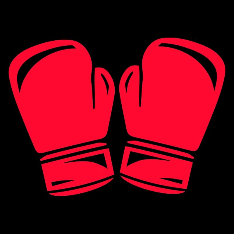 Rote Boxhandschuhe Symbol