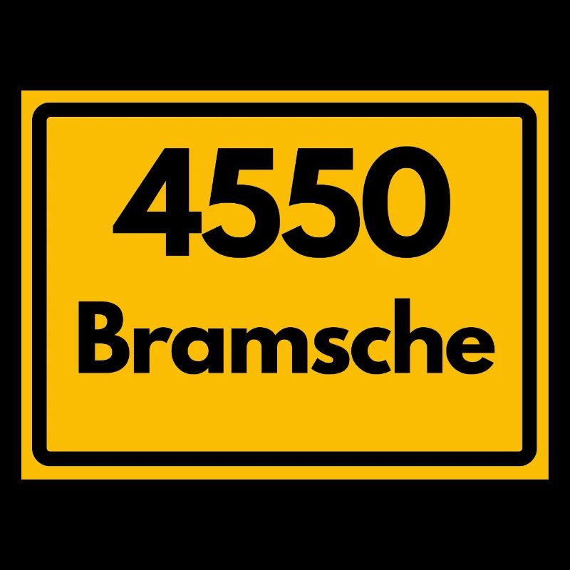 ALTE POSTLEITZAHL PLZ RETRO  4550 BRAMSCHE
