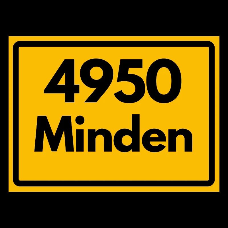 ALTE POSTLEITZAHL PLZ RETRO 4950 MINDEN
